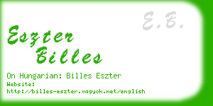 eszter billes business card